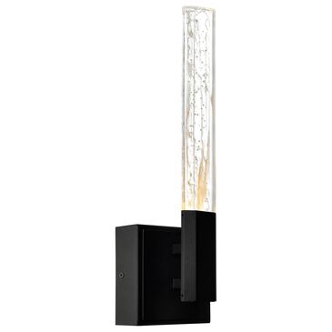 CWI Lighting Greta 5" Integrated LED Wall Light with Handcrafted Glass in Black, , large