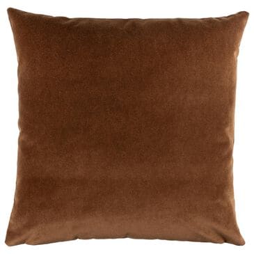 Valdese Weavers Banks 20" x 20" Throw Pillow in Cognac, , large