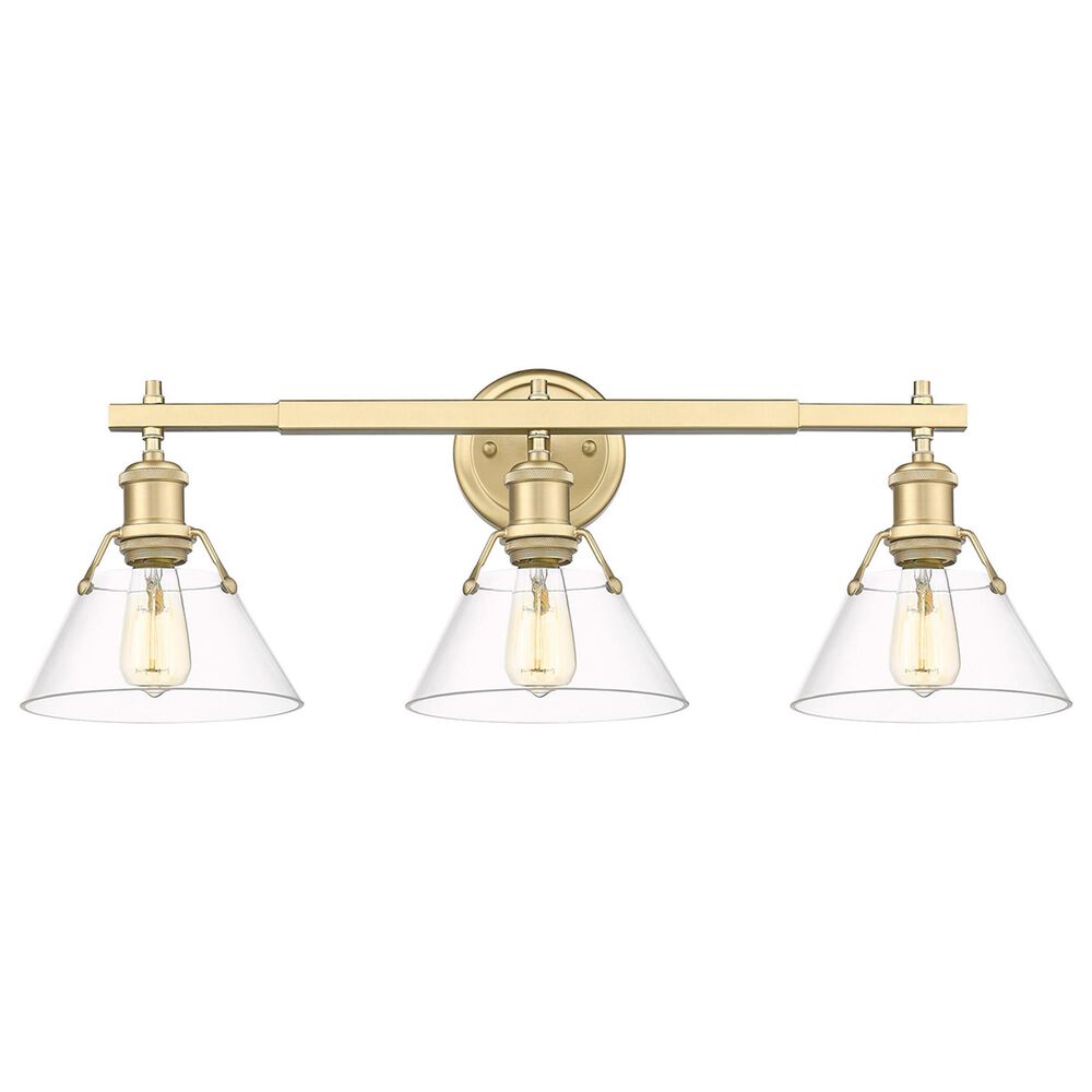 Golden Lighting Orwell 3-Light Bath Vanity with Clear Glass in Brushed Champagne Bronze, , large