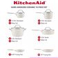 KitchenAid 10-Piece Hard Anodized Ceramic Nonstick Cookware Set in Red, , large