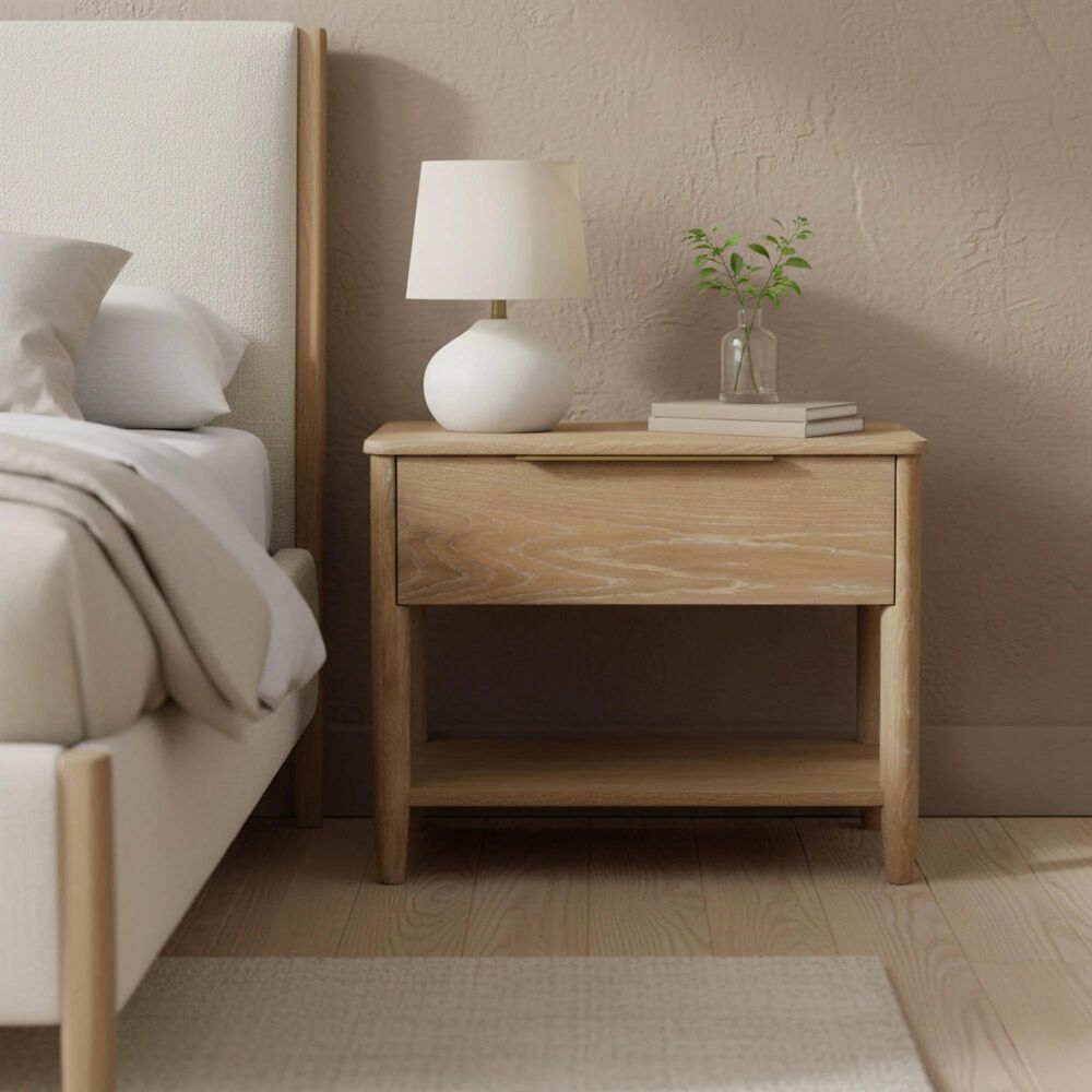 Canyon Hills Kamelia 1 Drawer Nightstand in Sand, , large