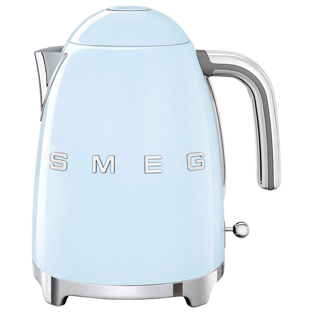 Smeg 7-Cup Stainless Steel Retro Style Electric Kettle in Pastel Blue, , large