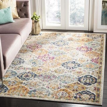 Safavieh Madison MAD611B-5 5"1" x 7"6" Cream/Multi Area Rug, , large