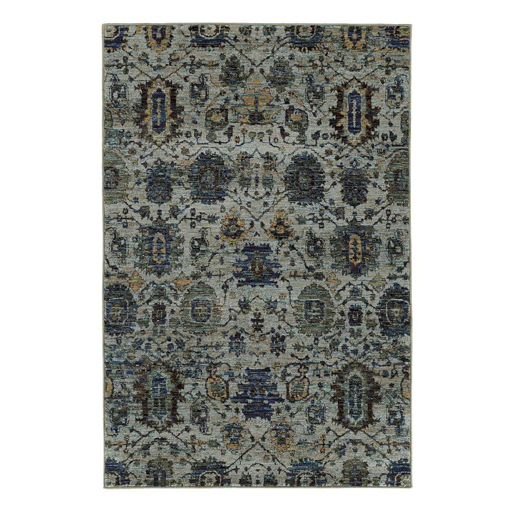 Oriental Weavers Andorra 7120A 7"10" x 10"10" Blue Area Rug, , large