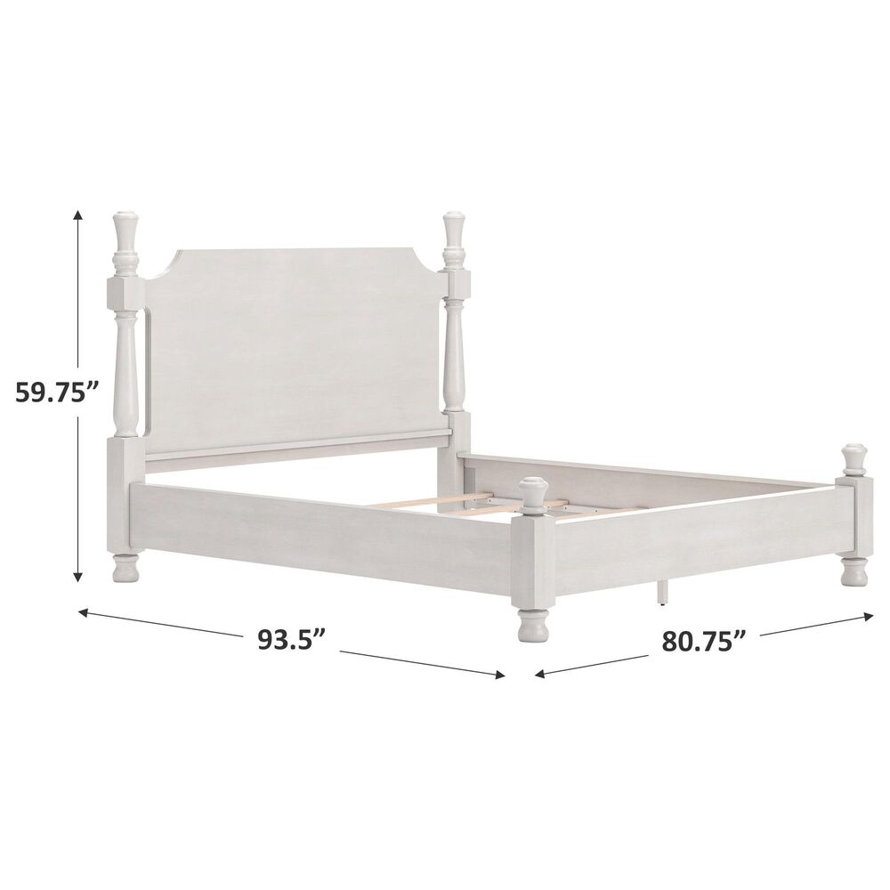 Ashley Rowlenstown California King Poster Bed in Antique White, , large