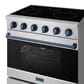 Thor Kitchen Gordon Ramsay 6 Cu. Ft. Professional Freestanding Electric Range with Blue Handle Kit in Stainless Steel, , large