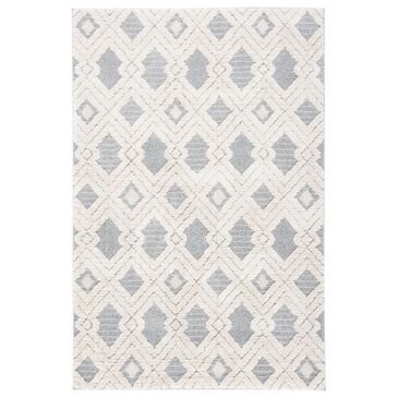 Safavieh Martha Stewart Lucia Shag MSR0728A 2"6" x 3"9" White and Light Grey Area Rug, , large