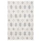 Safavieh Martha Stewart Lucia Shag MSR0728A 2"6" x 3"9" White and Light Grey Area Rug, , large