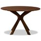 Baxton Studio Kenji 45" Dining Table in Walnut Brown - Table Only, , large