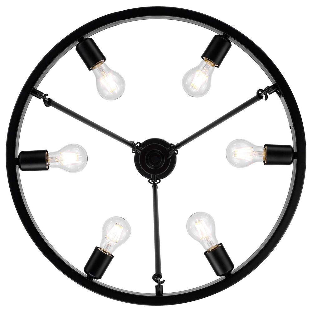 Golden Lighting Castile 6-Light Chandelier in Matte Black, , large