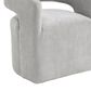Furniture of America Rivena Modern Arm Chair with Casters in Light Gray, , large