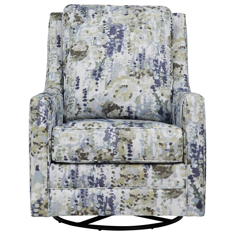Ashley Dustinford Swivel Glider Accent Chair in Multicolor, , large
