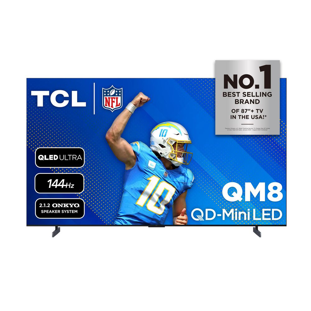 TCL 98&quot; Class QM8 4K UHD HDR QD-Mini LED with Google TV in Black 