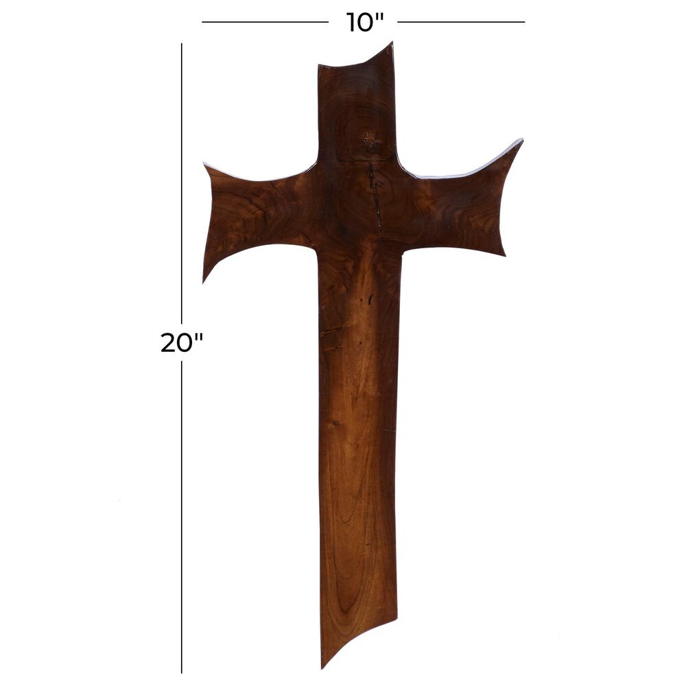 Maple and Jade 20&quot; x 10&quot; Wall Decor in Natural Brown, , large