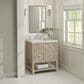 James Martin Vanities Breckenridge 30" Single Vanity in Whitewashed Oak with 3 cm White Zeus Quartz Top, , large