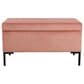 Kinfine Medium Metal Storage Bench in Blush, , large