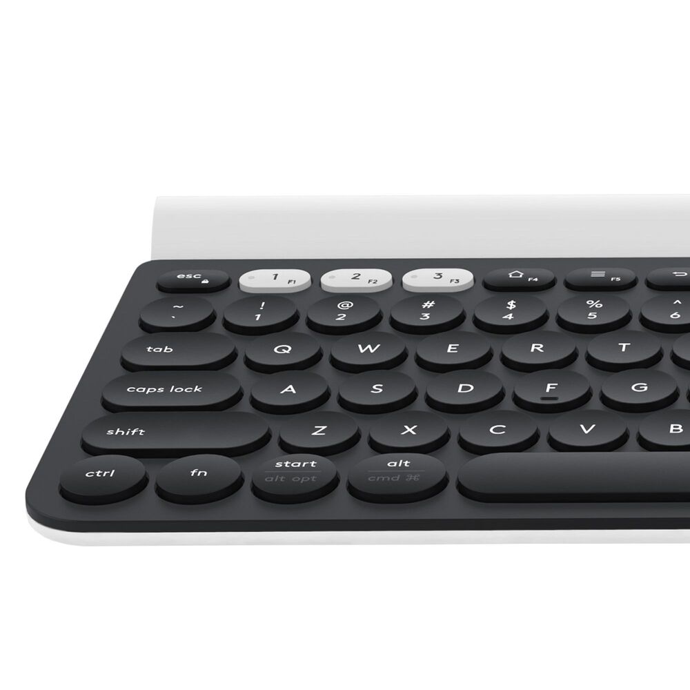 Logitech K780 Multi-Device Wireless Keyboard in Dark Grey and Plain White, , large