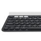 Logitech K780 Multi-Device Wireless Keyboard in Dark Grey and Plain White, , large