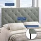 Modway Theodore Upholstered Fabric Queen Headboard in Gray, , large