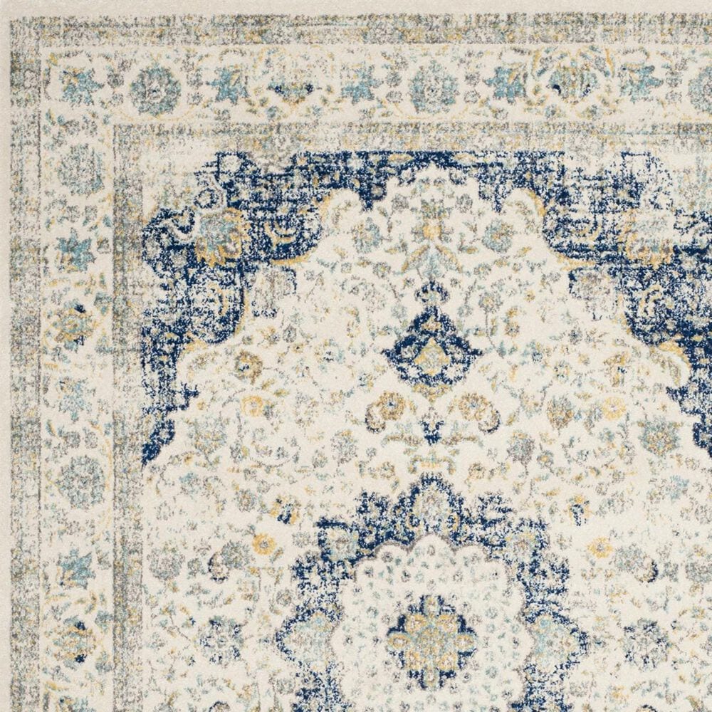 Safavieh Evoke EVK220C-27 2&#39;2&quot; x 7&#39; Ivory/Blue Runner, , large