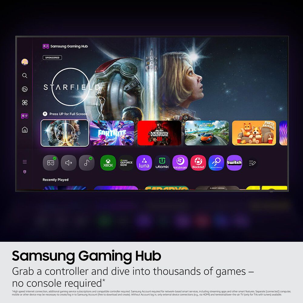 Samsung 50" Class Q7F QLED 4K Vision AI - Smart TV with B-Series 2.0 Channel Soundbar in Black and Titan Black, , large