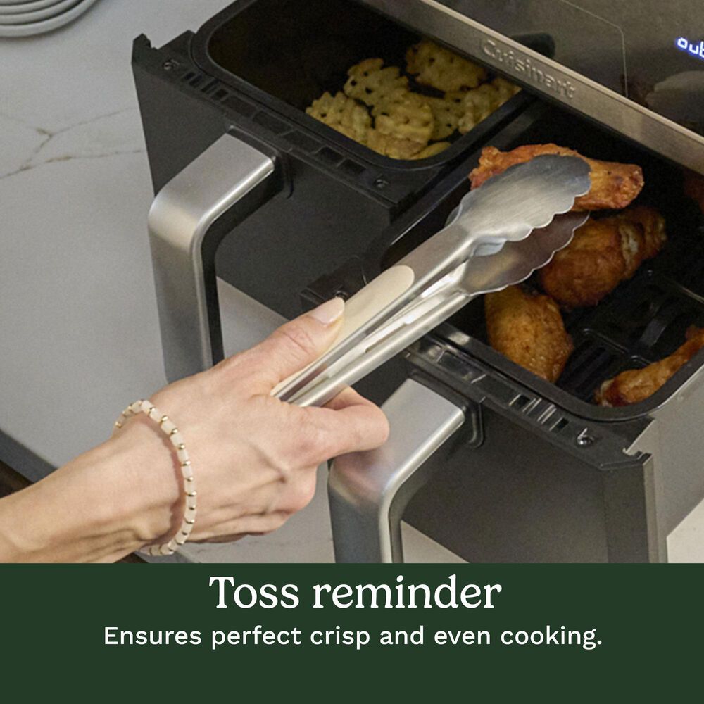 Cuisinart 11-qt Dual Basket Air Fryer Pro in Black Stainless, , large