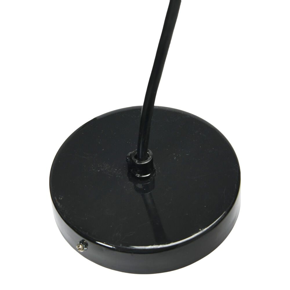 Creative Coop Simone 12" Pendant with Pearly White Shade in Black, , large