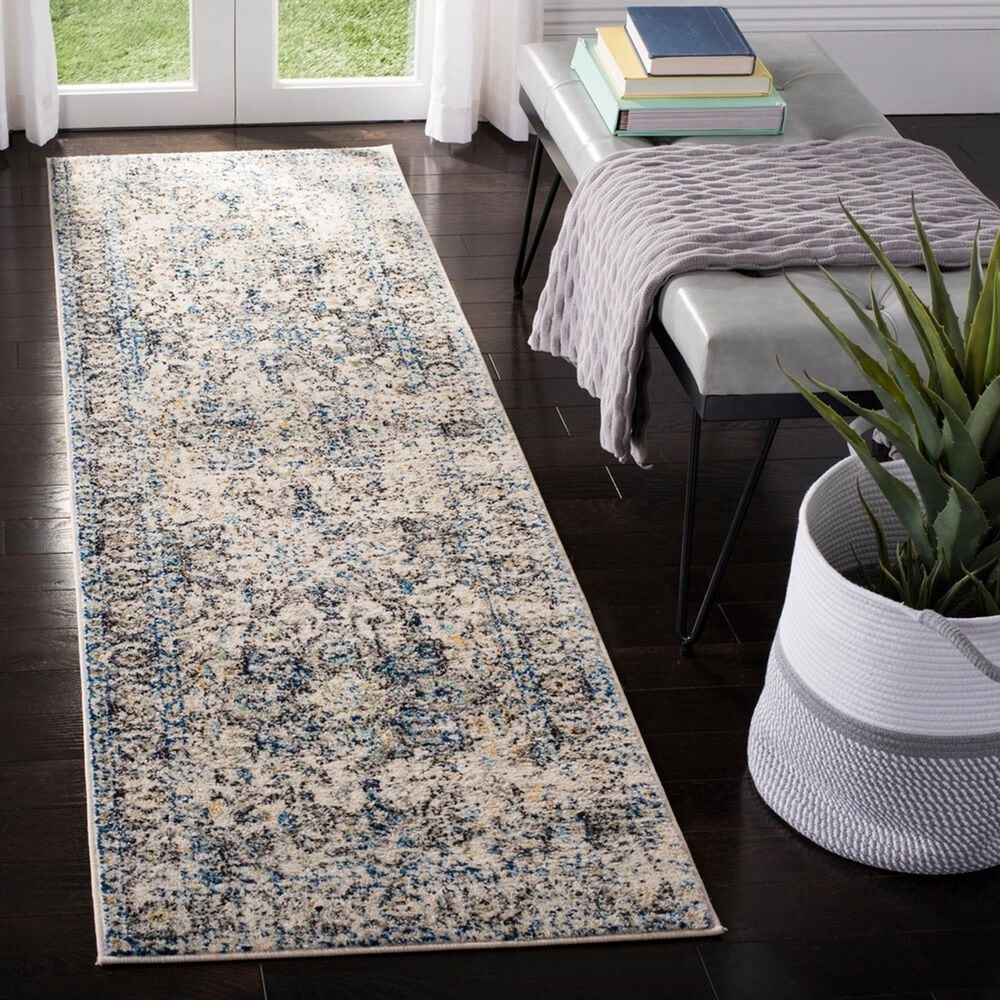 Safavieh Madison MAD603F 2&#39;3&quot; x 12&#39; Grey and Ivory Runner, , large