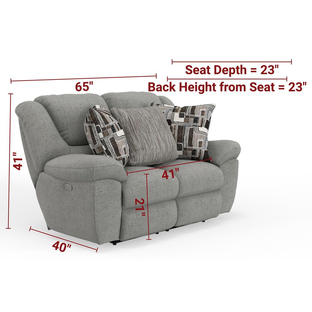 Catnapper Trifecta Power Reclining Rocking Loveseat in Nature, , large