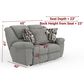 Catnapper Trifecta Power Reclining Rocking Loveseat in Nature, , large