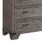 Hawthorne Furniture Forge 5-Drawer Media Chest in Wire Brushed Steel Gray, , large