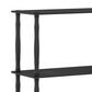 HOMLUX Turn-N-Tube 4-Tier Corner Open Storage Bookshelf in Americano and Black, , large