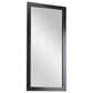 Maple and Jade 65" Wood Rectangular Minimalistic Wall Mirror in Matte Black, , large