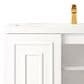 James Martin Vanities Alicante 39.5" Single Bathroom Vanity in Glossy White and Radiant Gold with 5 cm White Glossy Resin Top and Rectangular Sink, , large
