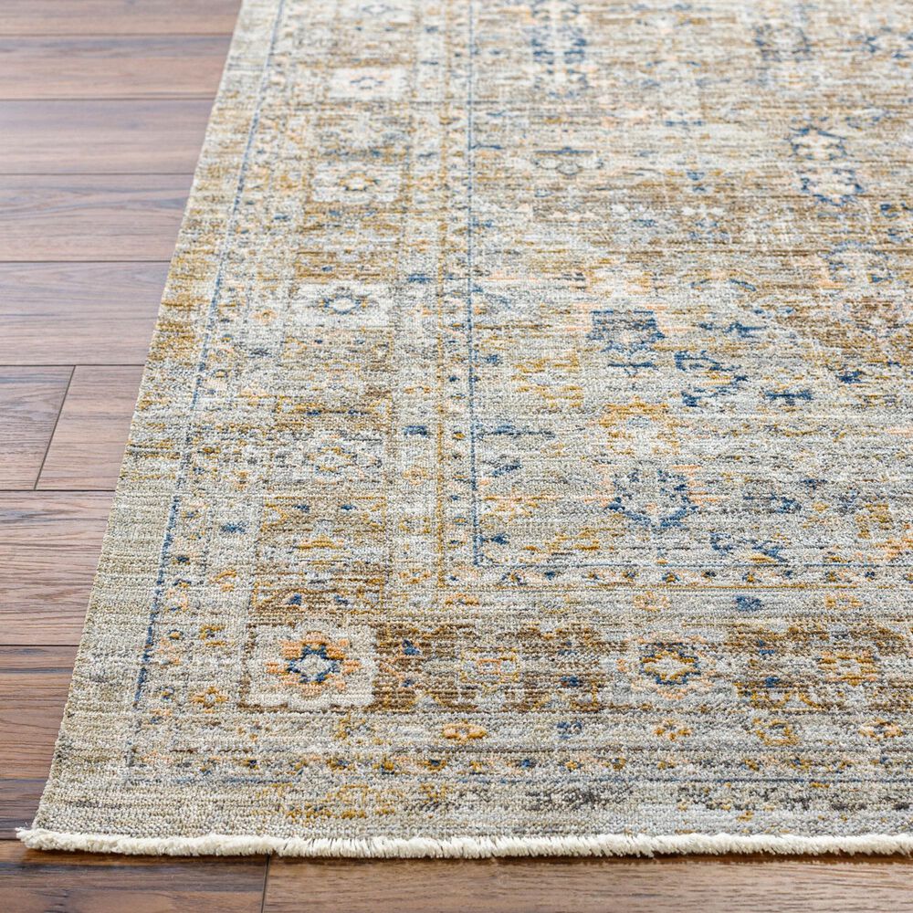 Surya Ren Taupe, Charcoal, Gray, Dark Brown and Medium Brown 2&#39;7&quot; x 7&#39;3&quot; Runner, , large