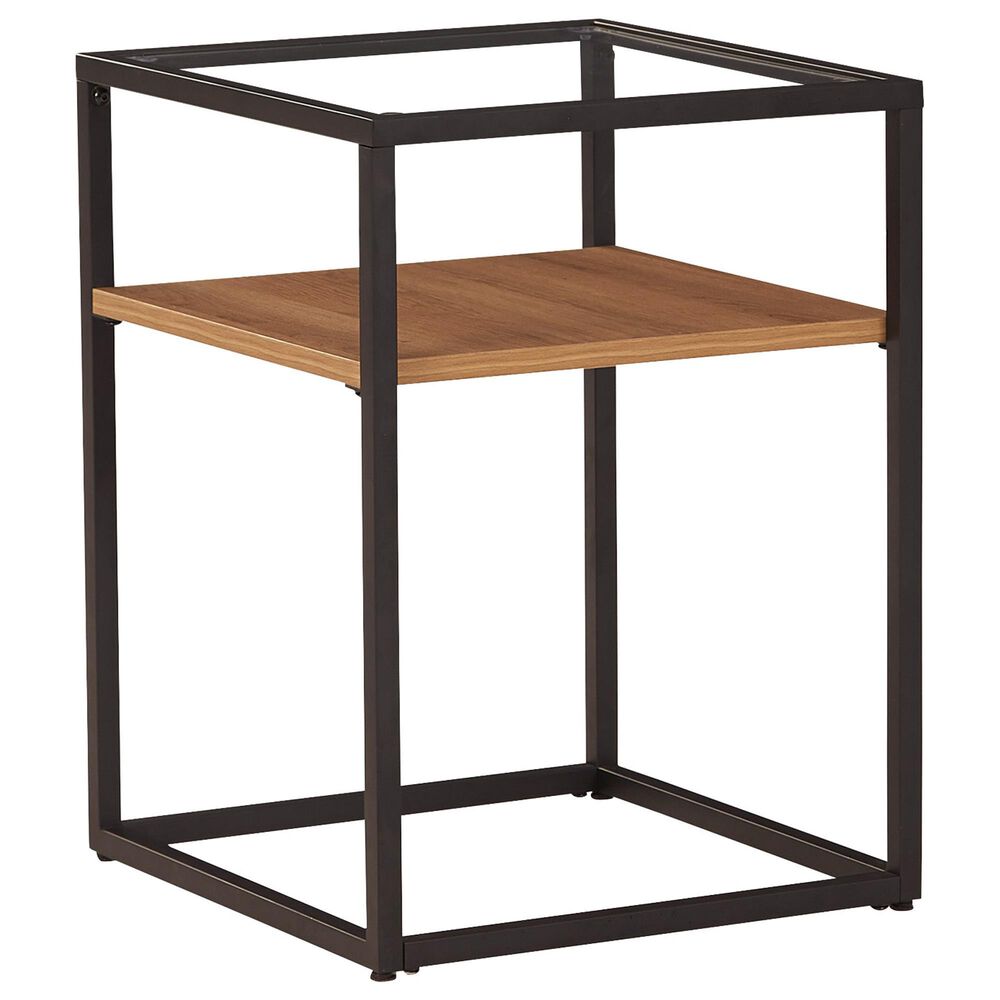Signature Design by Ashley Harrelburg Accent Table in Light Brown and Black, , large