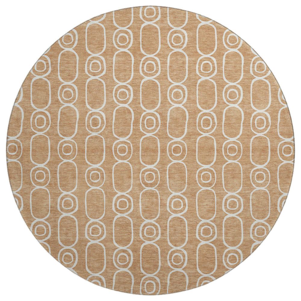 Dalyn Rug Company The Reserve TR6 Copper 8" Round Indoor/Outdoor Area Rug, , large