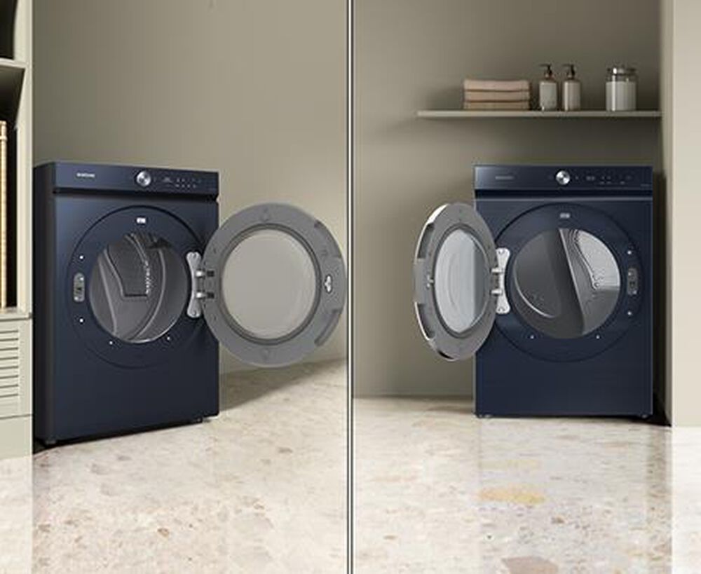 Samsung Bespoke 7.6 Cu. Ft. Ultra Capacity Electric Dryer with AI Optimal Dry in Brushed Navy, , large
