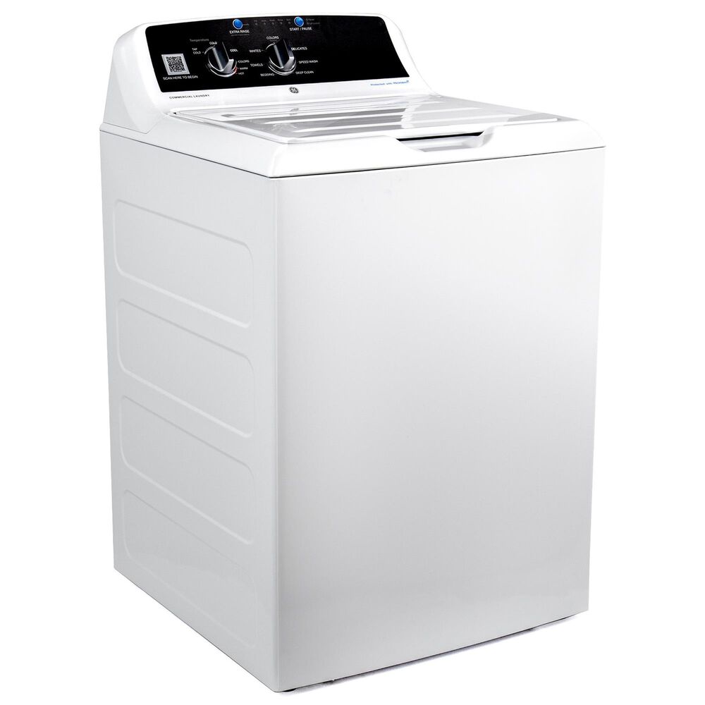 GE Appliances 4.2 Cu. Ft. Top Load Washer with Built-In App-Based Payment System in White, , large