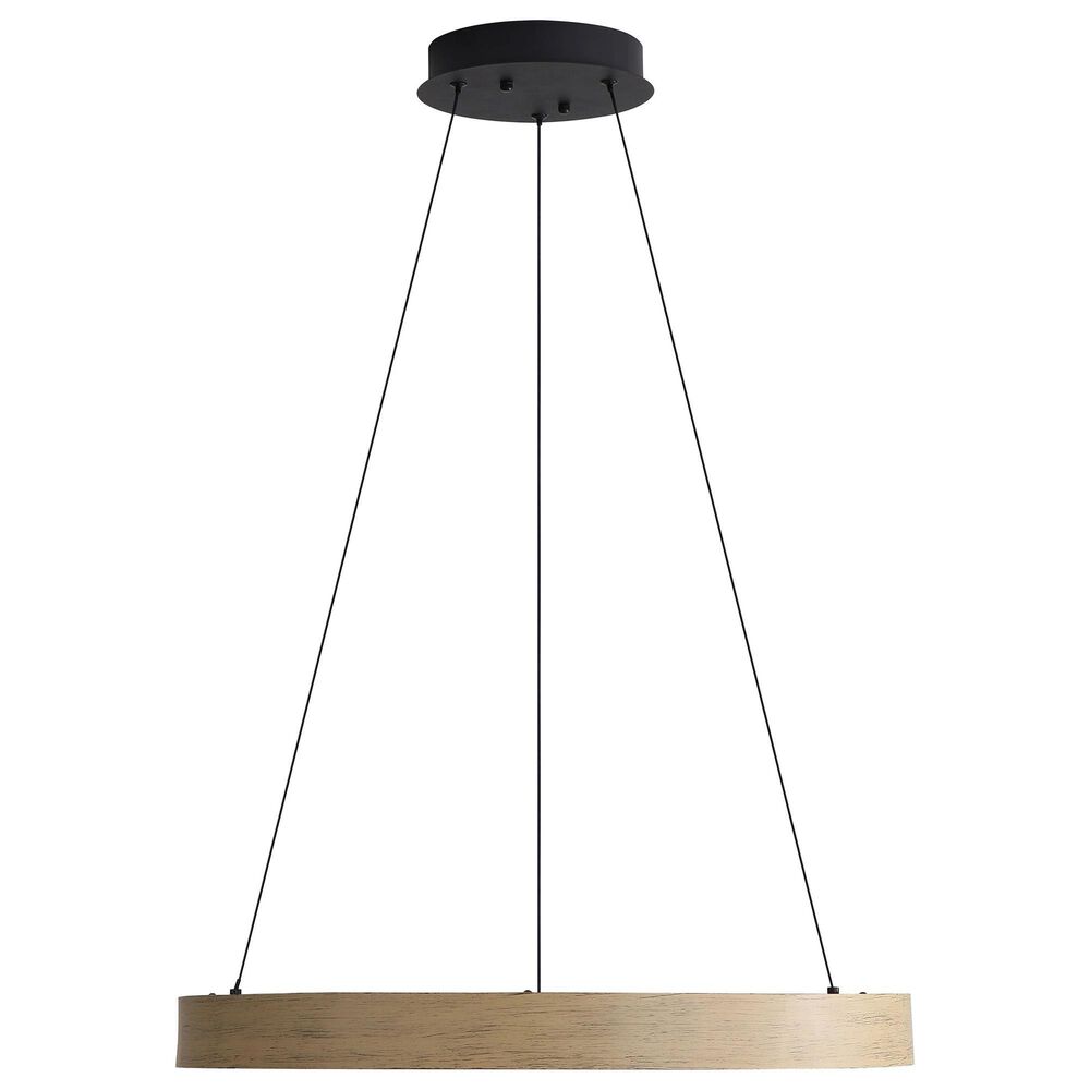 Golden Lighting Anello 1-Light Pendant in Black and Driftwood, , large