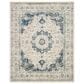 Safavieh Evoke EVK220C 12" x 18" Ivory and Blue Area Rug, , large