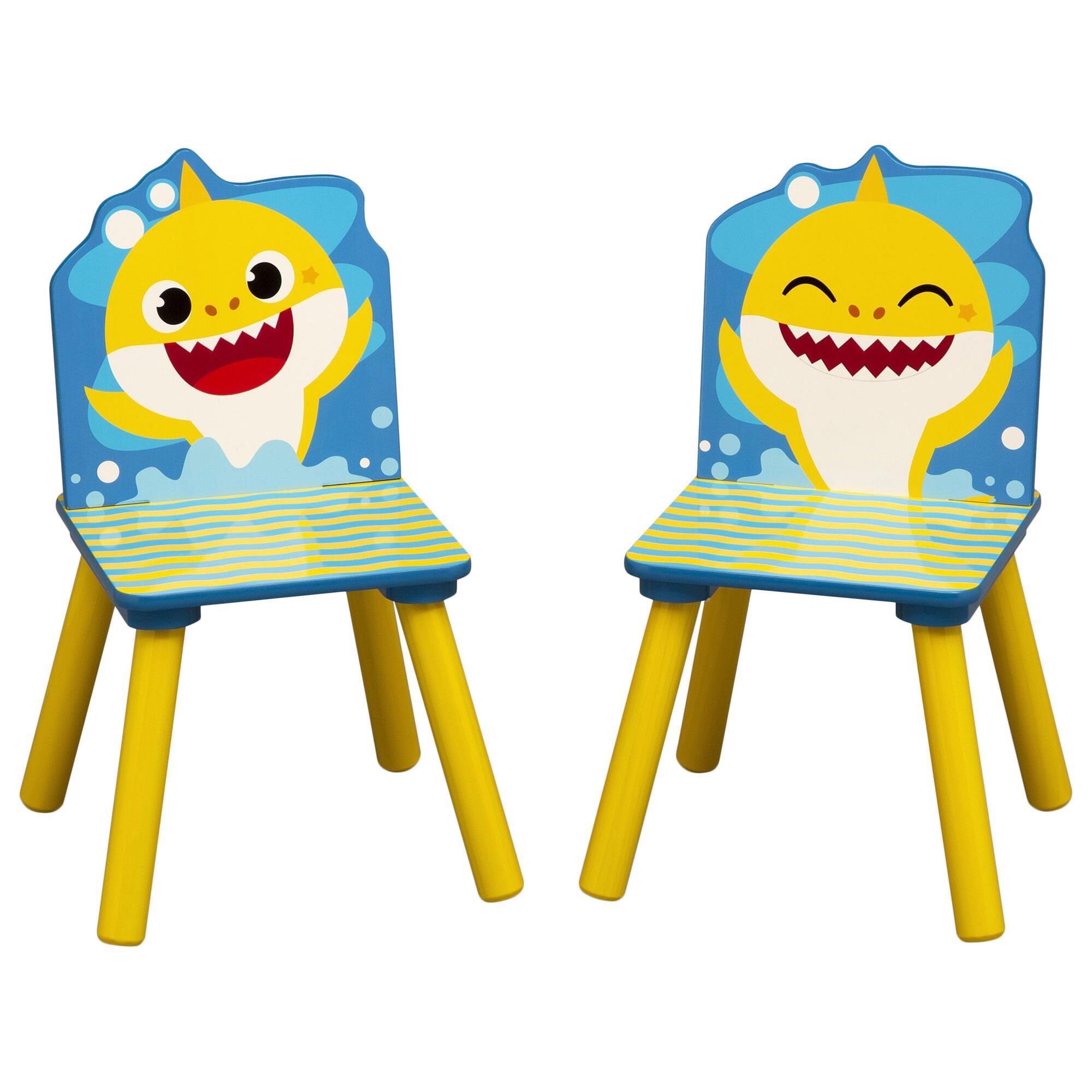 Delta Baby Shark 3 Piece Table and Chair Set in Blue and Green NFM