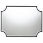 Baxton Studio Parcenet Metal Accent Wall Mirror in Black, , large