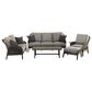 GatherCraft Cyrus 6-Piece Patio Conversation Set in Mystic Taupe, , large