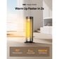 DREO Solaris Ceramic Electric Space Heater in Silver, , large