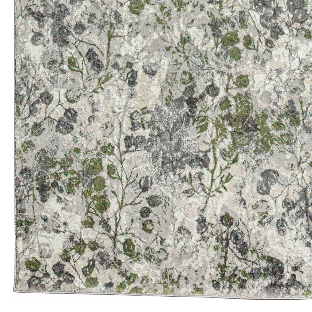 Radici USA Livigno Floral 5&#39;3&quot; x 7&#39;3&quot; Green Area Rug, , large
