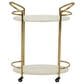 Ashley Tarica Bar Cart in Cream and Gold, , large