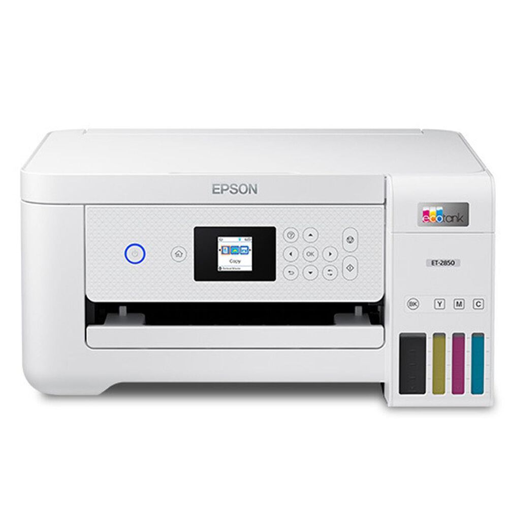 Epson EcoTank ET-2850 Wireless Color All-in-One Cartridge-Free Supertank Printer with Scan, Copy and Auto 2-sided Printing, , large