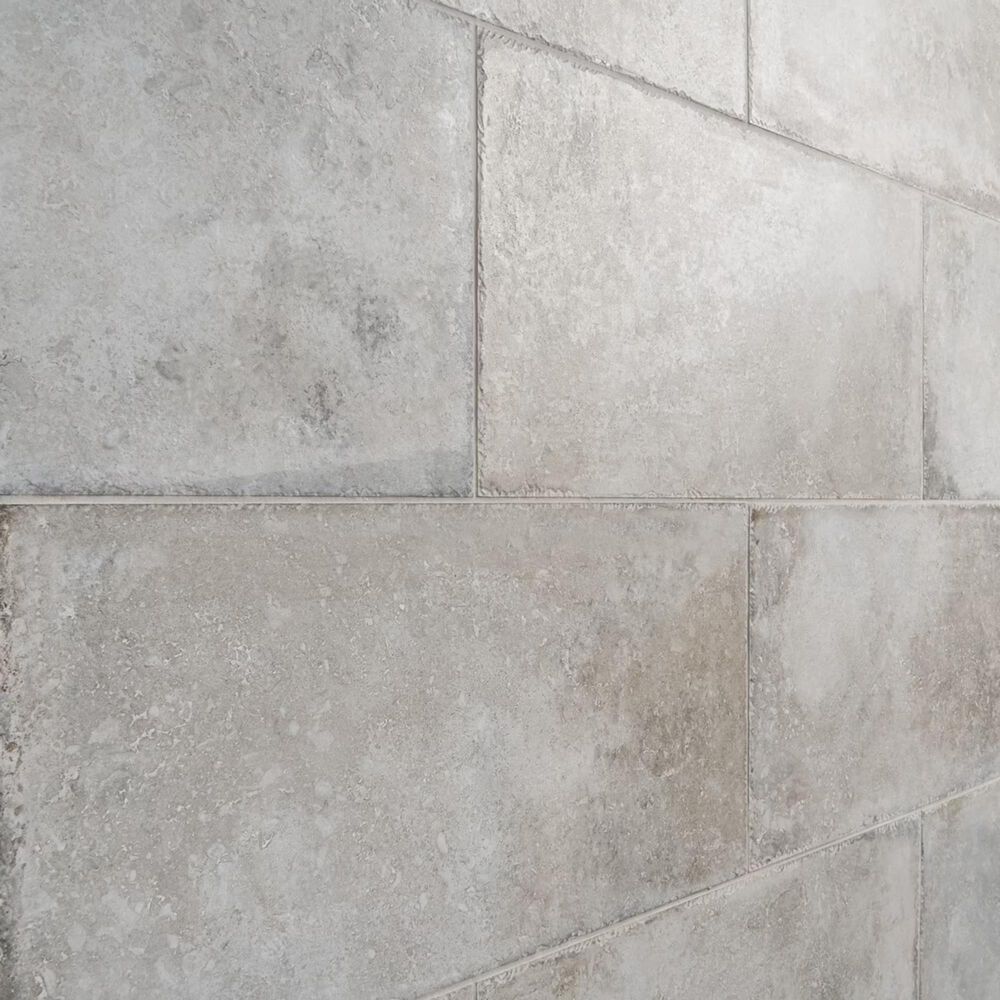 Soho Studio Caruso Efeso Gray 12" x 24" Travertine Look Matte Porcelain Tile, , large