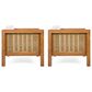 Hearth and Haven Outdoor Club Chair with Teak Frame in Beige (Set of 2), , large
